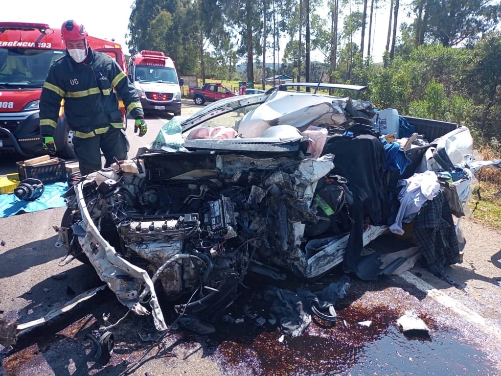 Motorista morre em grave acidente na BR-282 em SC