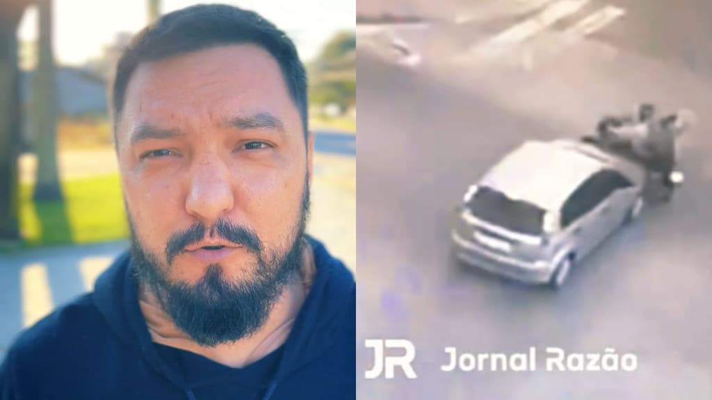 Motorista avança na preferencial e atinge motoboy gravemente em cruzamento de Tijucas
