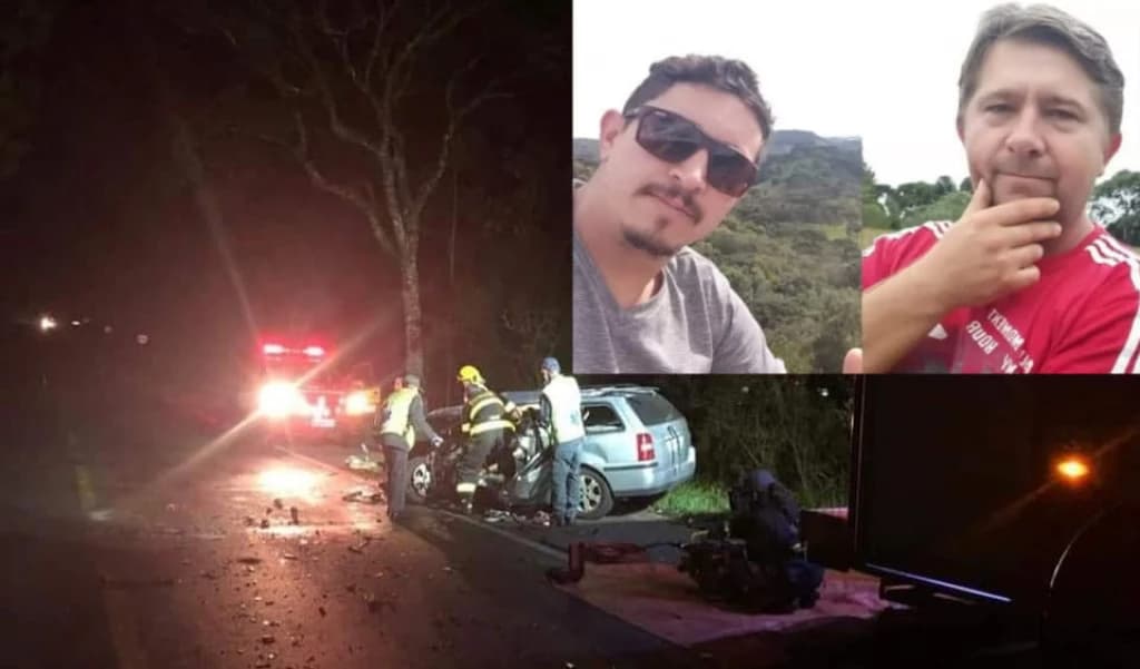 Acidente entre carros e caminhão deixa duas pessoas mortas em SC