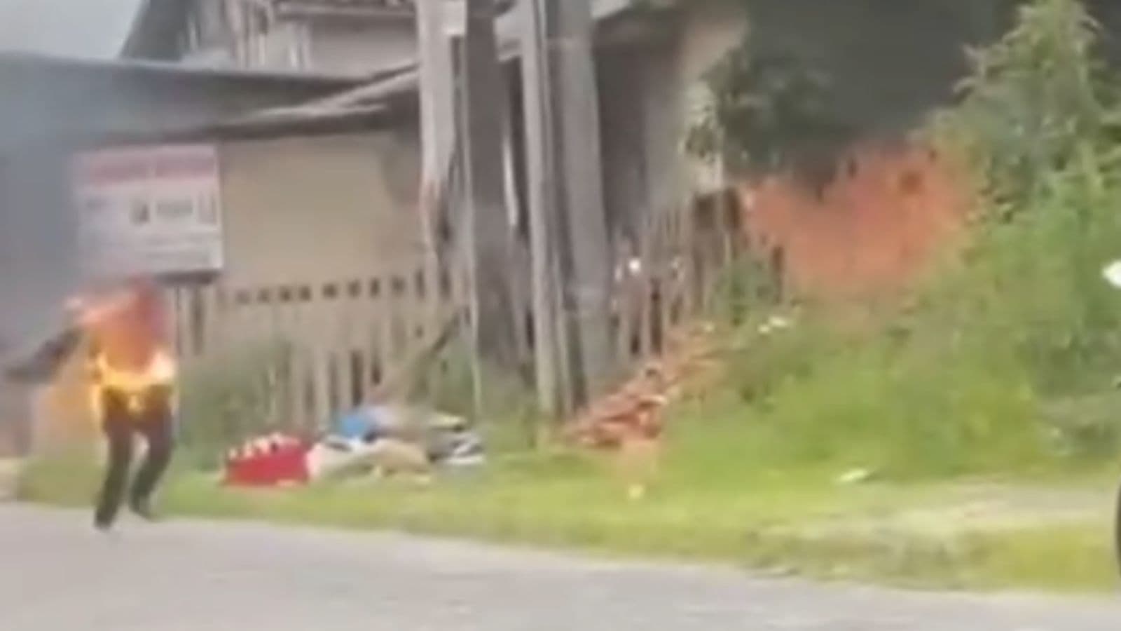 Homem tem corpo incendiado após briga em residencial de Santa Catarina