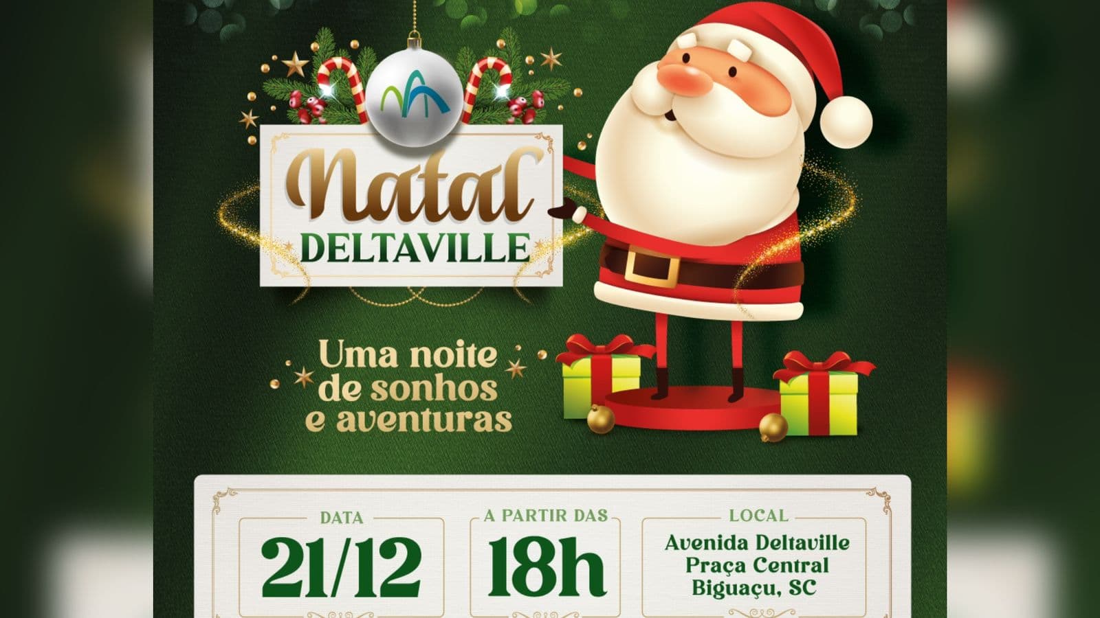 Uma noite de sonhos e aventuras no Natal do Deltaville