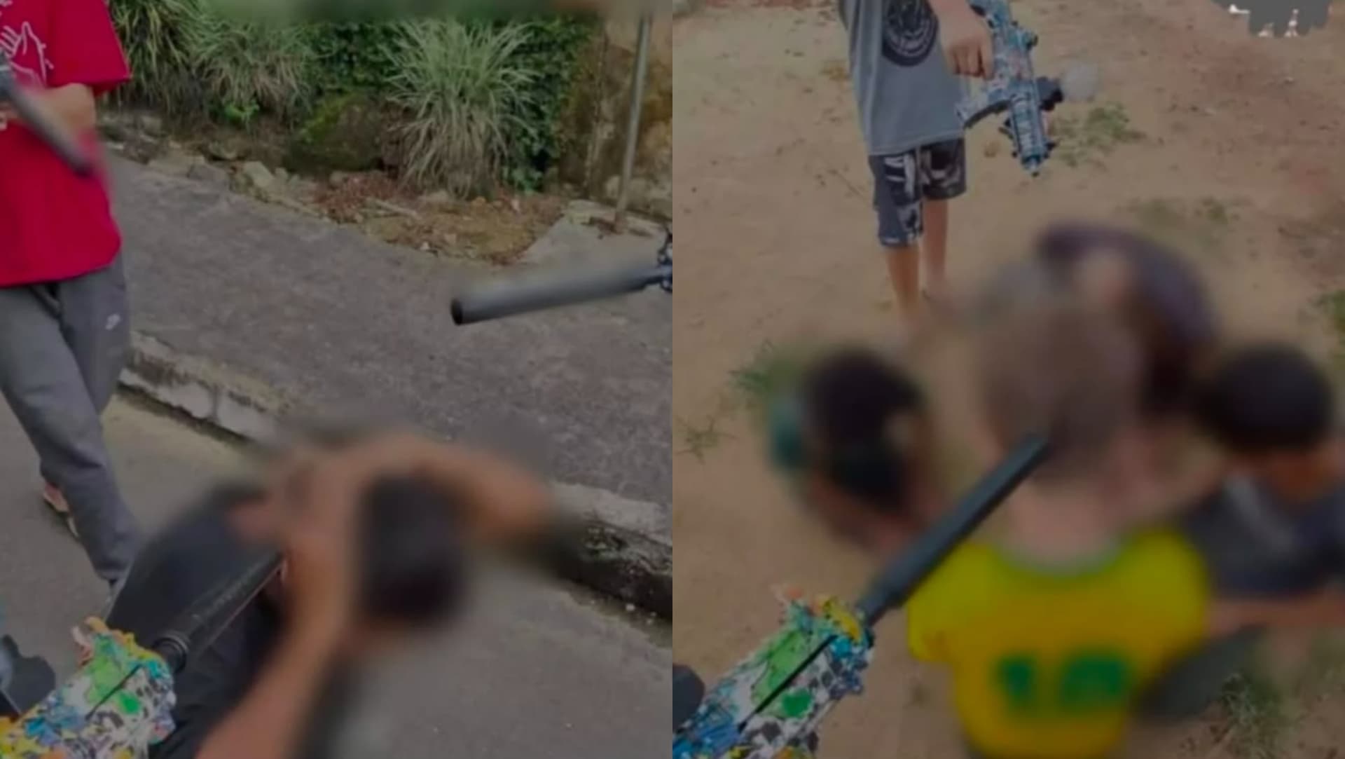 Crianças são alvos de ataque cruel por adolescentes armados em Garuva