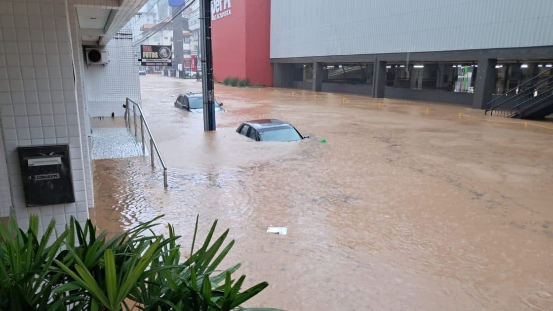 Chuvas em SC: sobe para 11 os municípios em situação de emergência