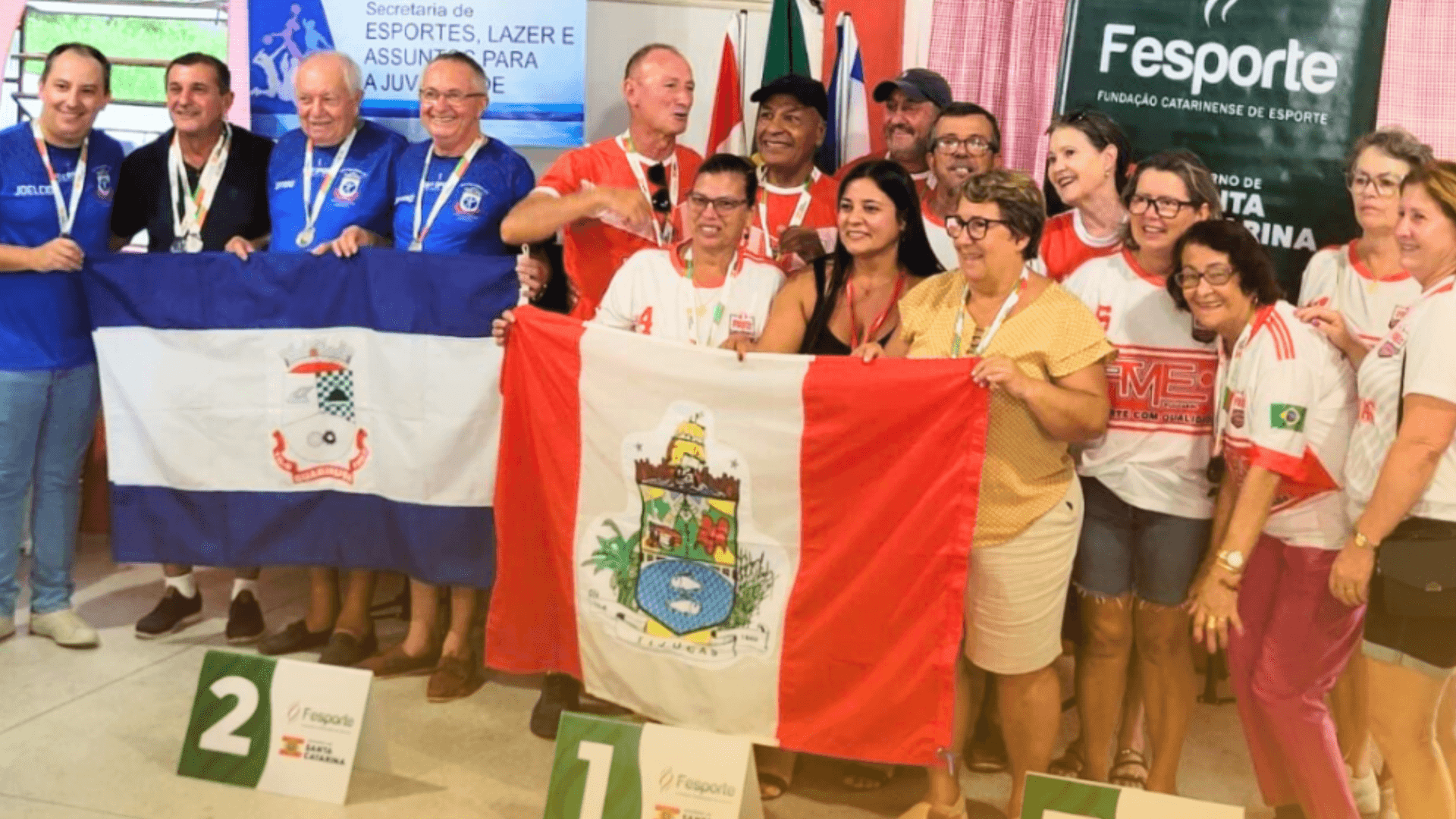 Tijucas conquista dois ouros nos Jogos da Terceira Idade em Guabiruba
