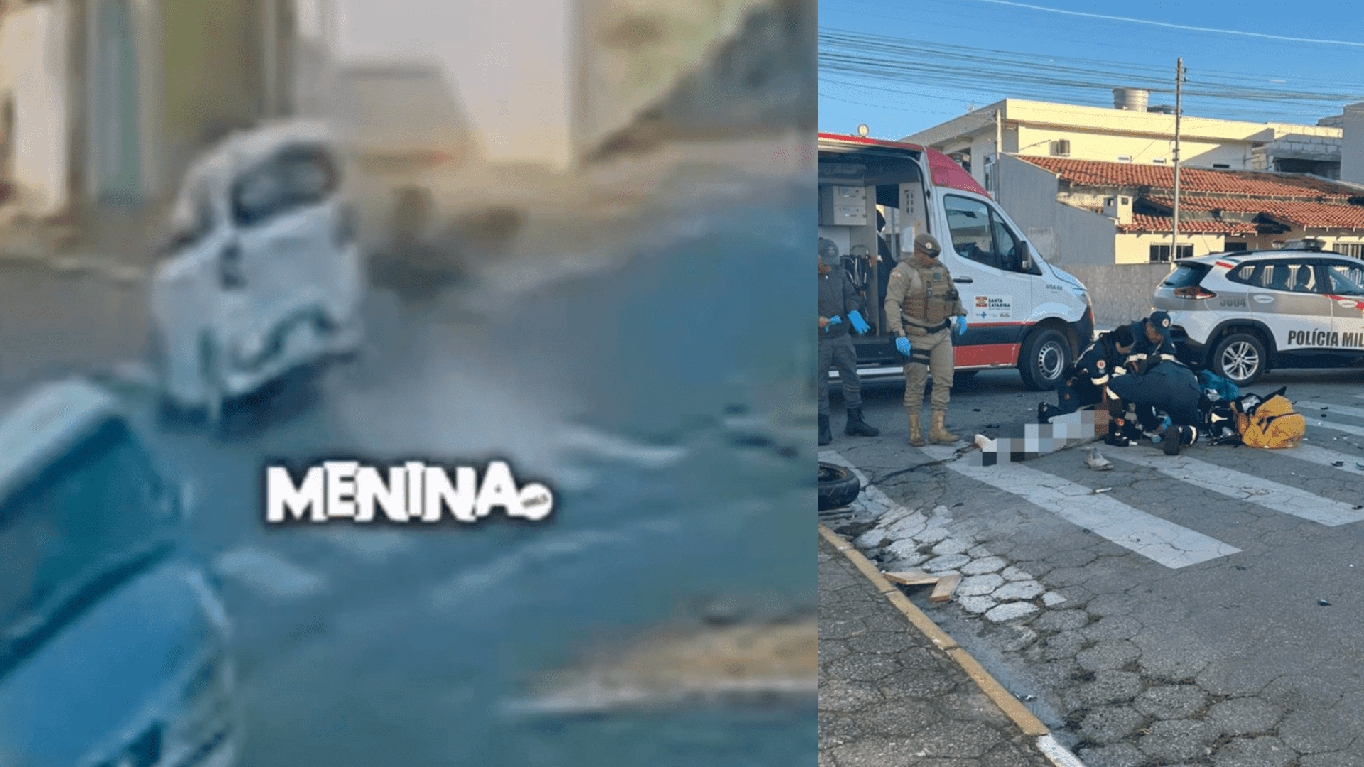Flagrante de acidente mortal em Itajaí divide opiniões: “de quem foi a culpa?”
