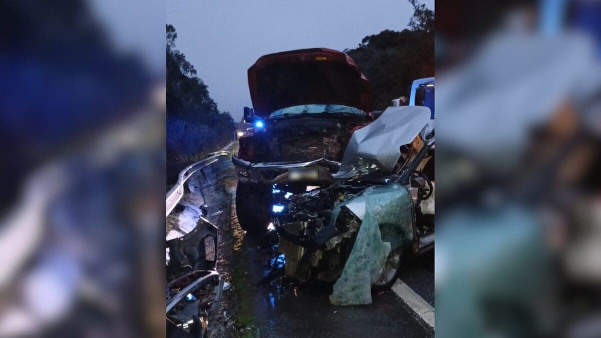 Duas crianças ficam feridas e homem morre em grave acidente na BR-282