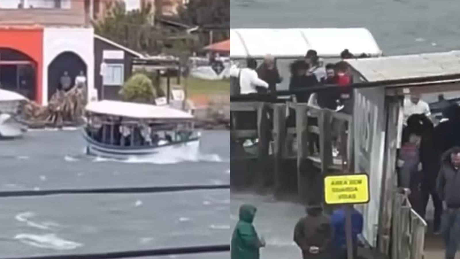 Famílias desafiam ciclone em SC e cruzam canal em bote: “Não há outra opção”