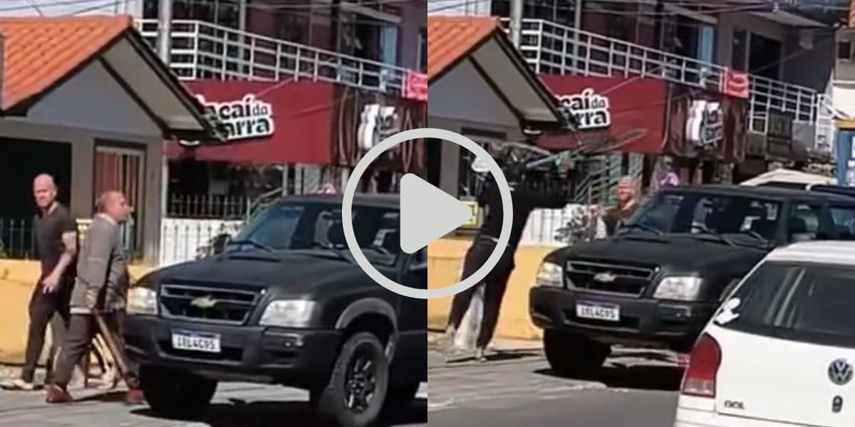 VÍDEO: Confusão no trânsito de Florianópolis termina em violência e arremesso de bicicleta