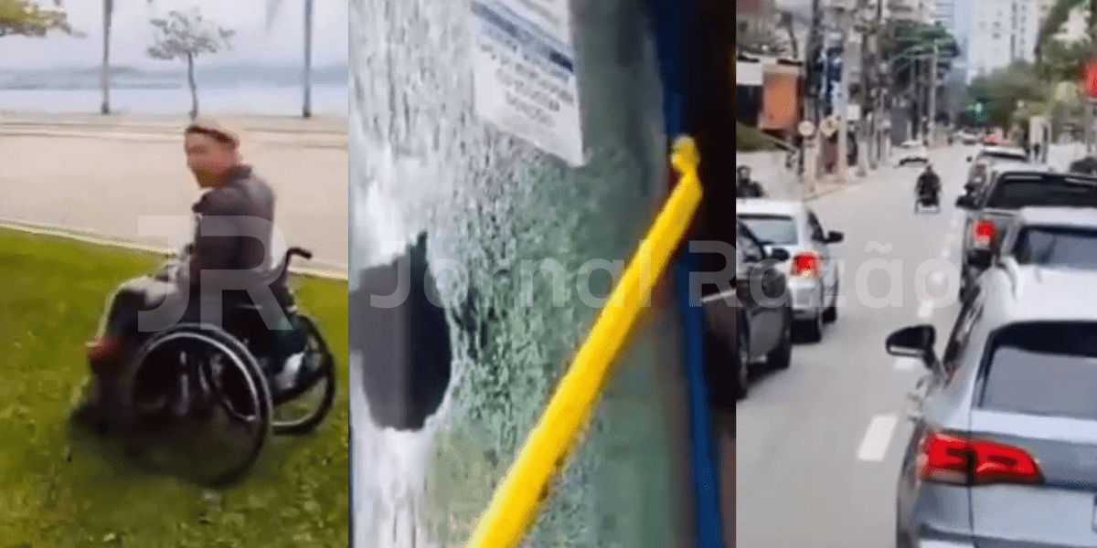Armado com funda, cadeirante provoca pânico dentro de ônibus em Florianópolis