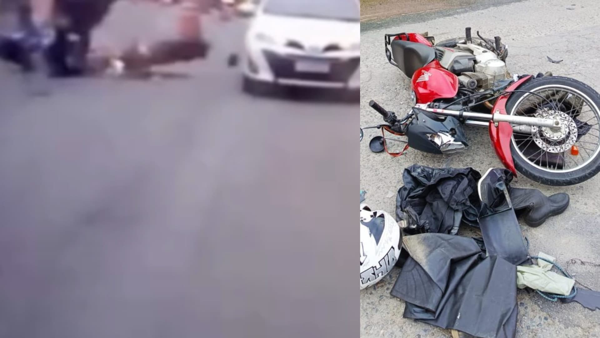 Câmera flagra acidente que matou motociclista em Blumenau: “bateram de frente”