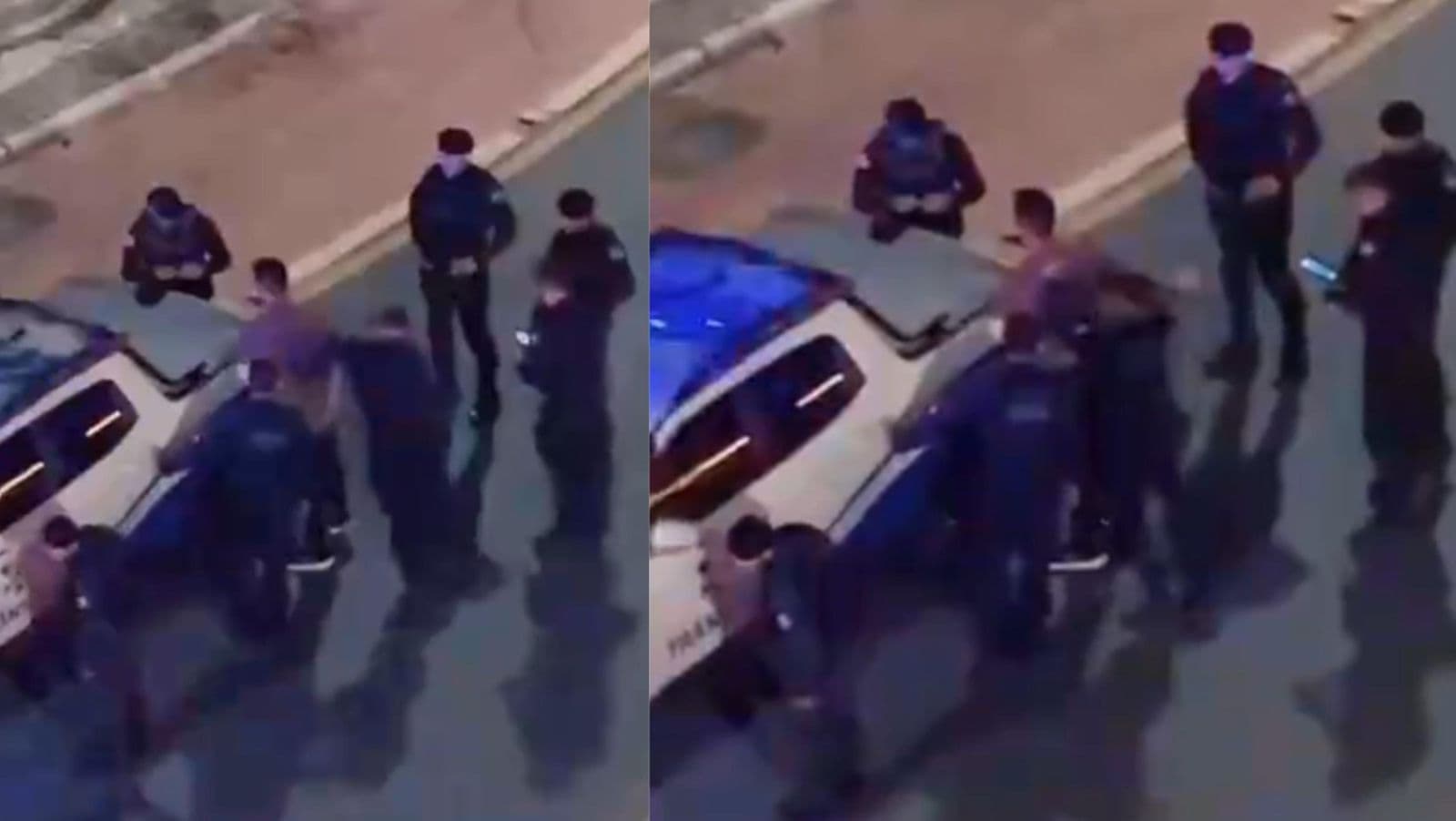 Covardia gera revolta em Balneário Camboriú: agente é flagrado agredindo jovem em surto