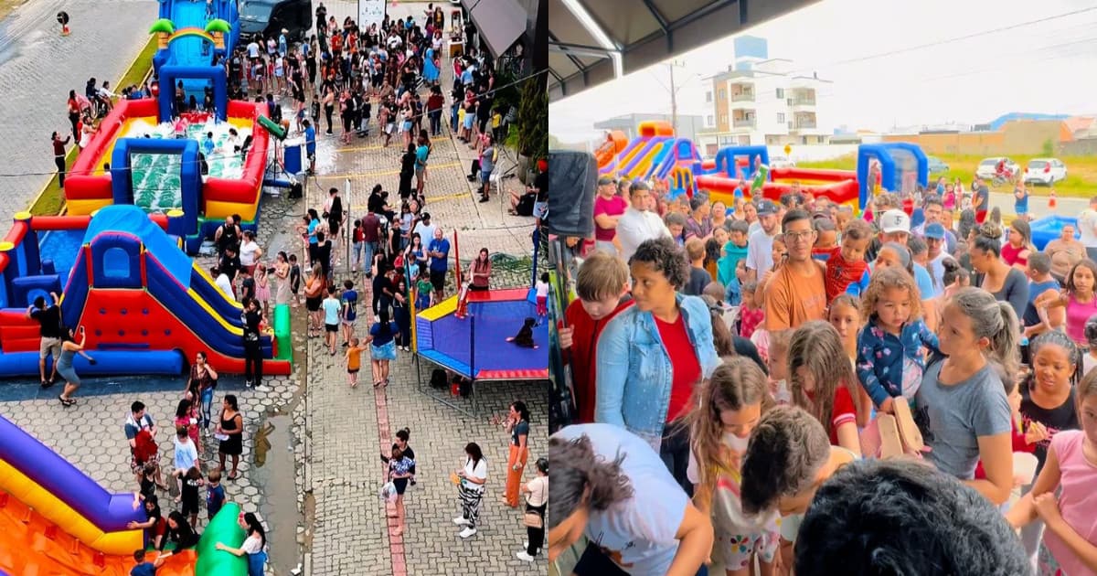 Dia das Crianças da Recomeços & Co. emociona Tijucas com solidariedade, alegria e recorde de público