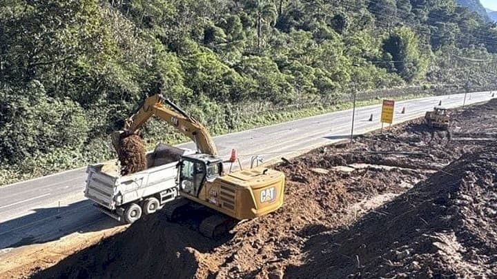 Trechos da SC-418 serão fechados para obras na Serra Dona Francisca