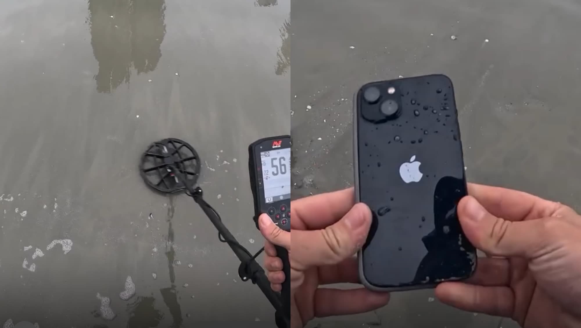 “Caçador de tesouros” encontra iPhone no mar de Balneário Camboriú e devolve após rastrear dona por Pix