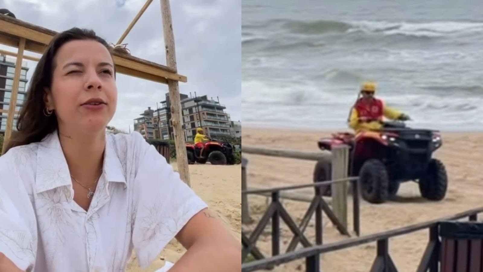 “Enfia essa bandeira no teu c..*: suplente de vereadora ataca guarda-vidas em Itajaí