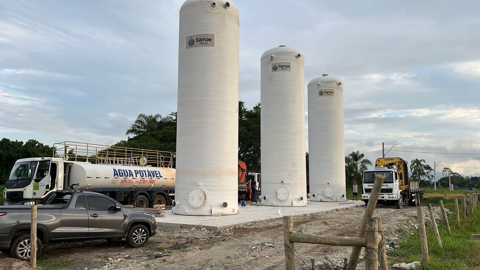 Obra estratégica entra em fase final para acabar com a falta d”água em bairros de Tijucas