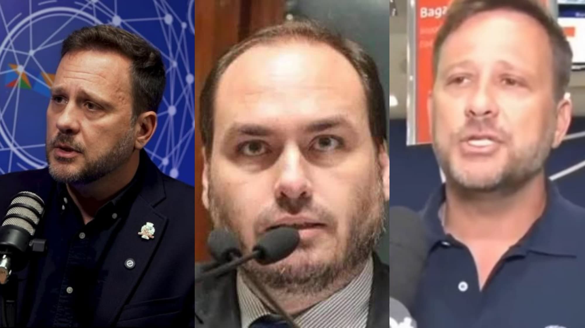 Adriano Silva muda de discurso após dizer que vinda de Carlos Bolsonaro era “agressão a SC”