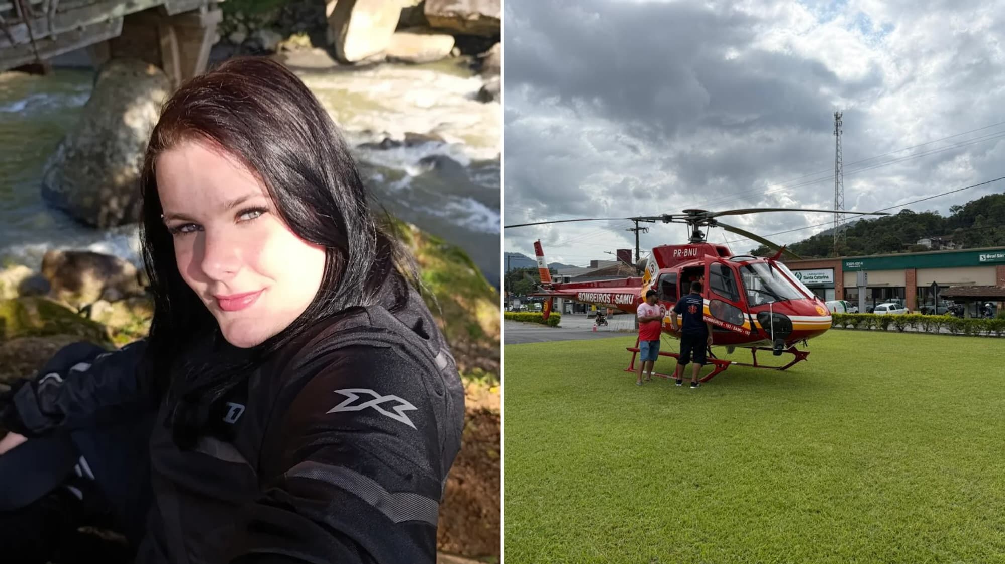 Funcionária de hospital morre após grave acidente entre moto e caminhão em Pomerode