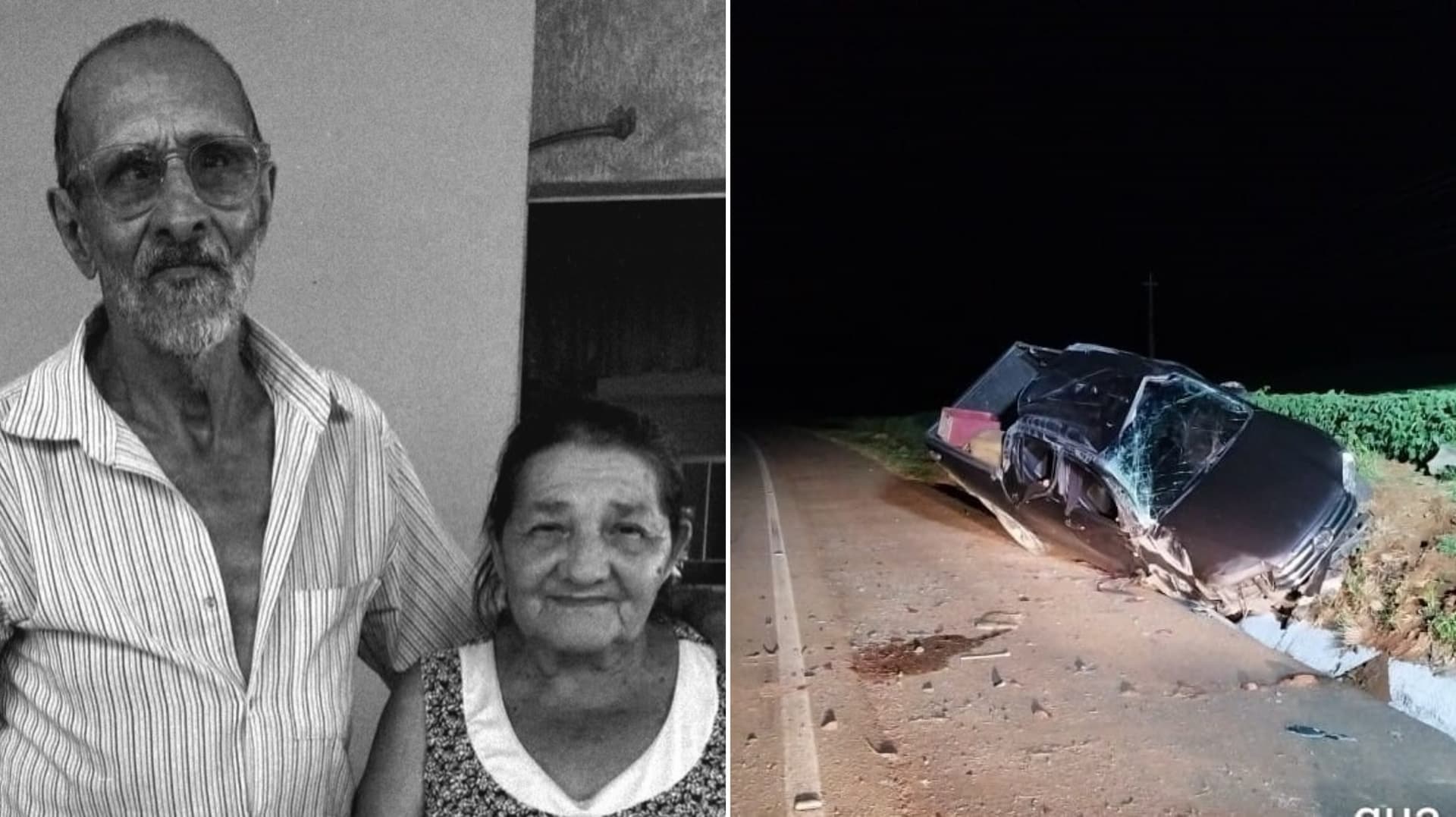 Casal de idosos que morreu em capotamento na BR-470 é identificado