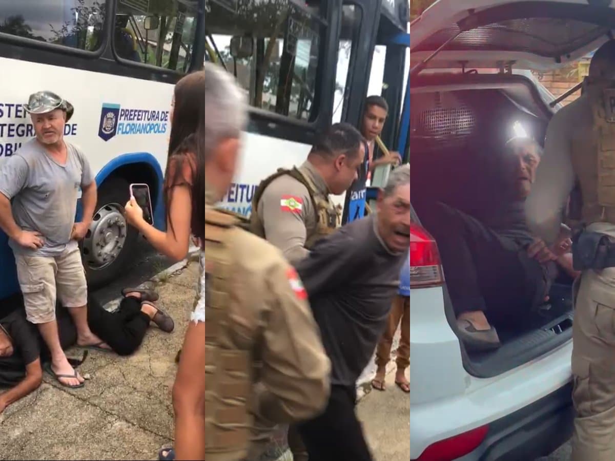 Idoso é preso após passar a mão em criança dentro de ônibus em Florianópolis