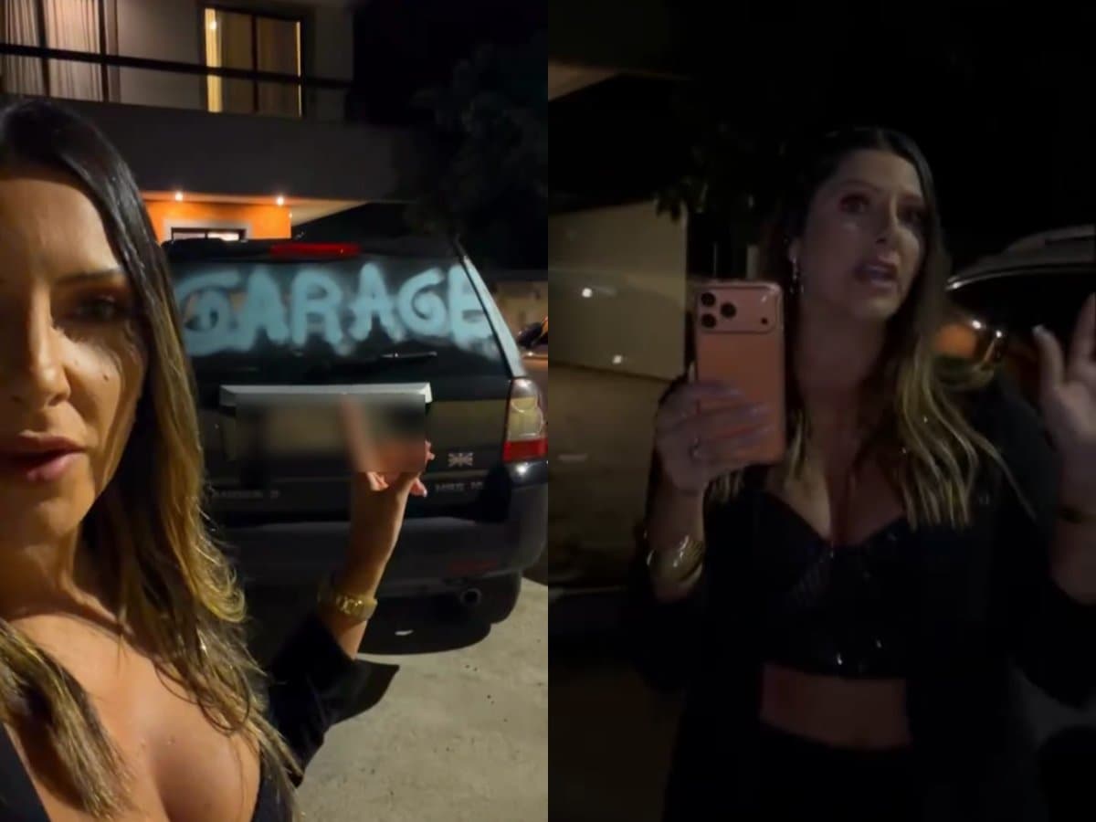 “Calçada ou garagem?”: carro é pichado após bate-boca com morador em Florianópolis