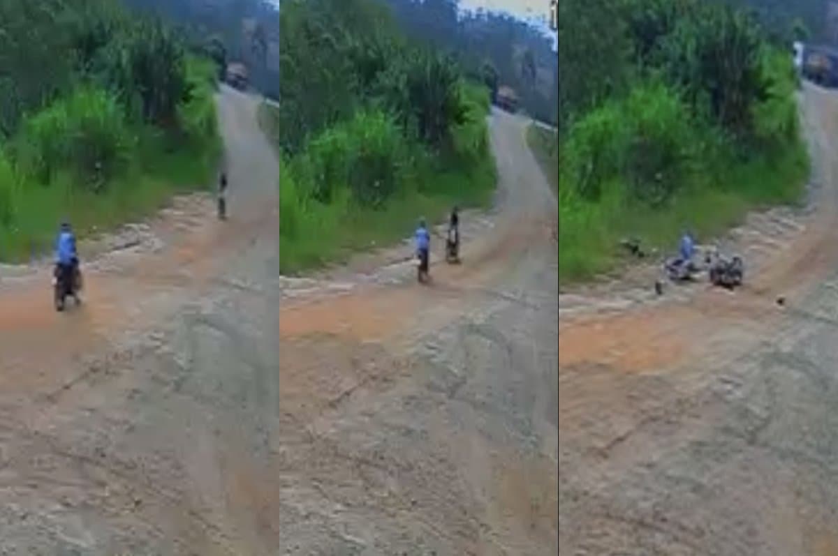 “Não é louco, ele tá me vendo”: motos batem de frente no interior de Tijucas
