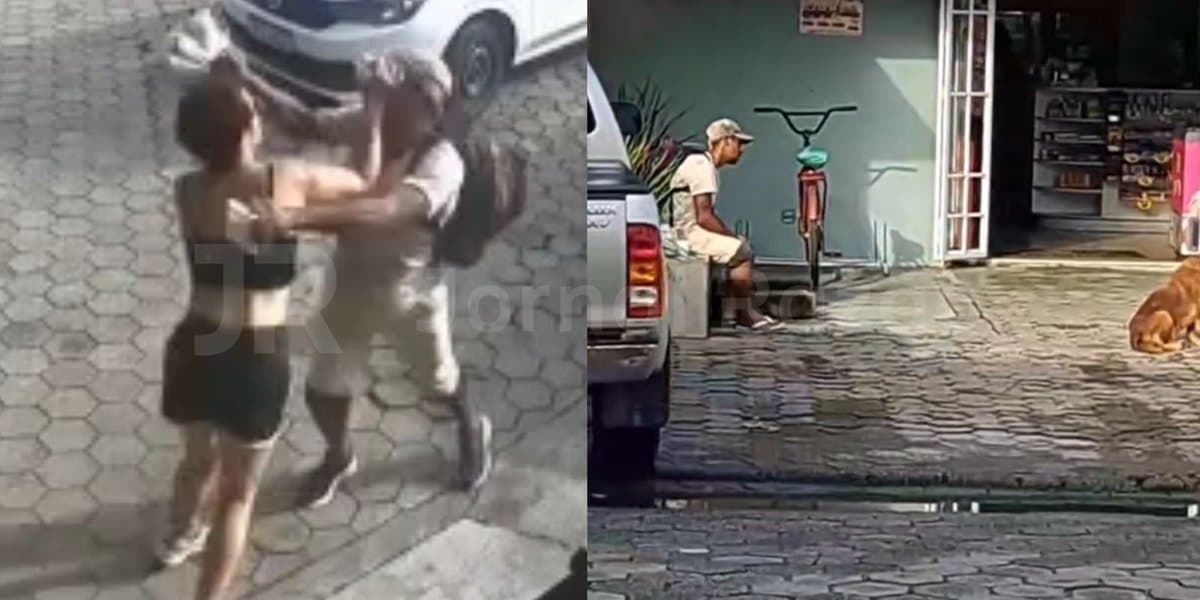 “Tenho problemas”: morador de rua assedia mulheres e ataca jovem na porta de academia em SC