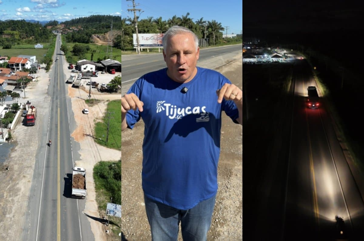 SC-410 receberá três novas rotatórias e iluminação de Led, anuncia prefeito de Tijucas