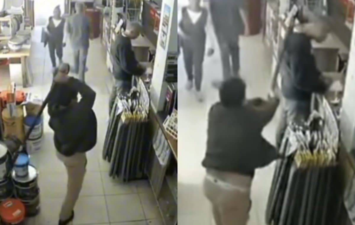 Ataque covarde pelas costas: câmera flagra tentativa de homicídio dentro de comércio em SC