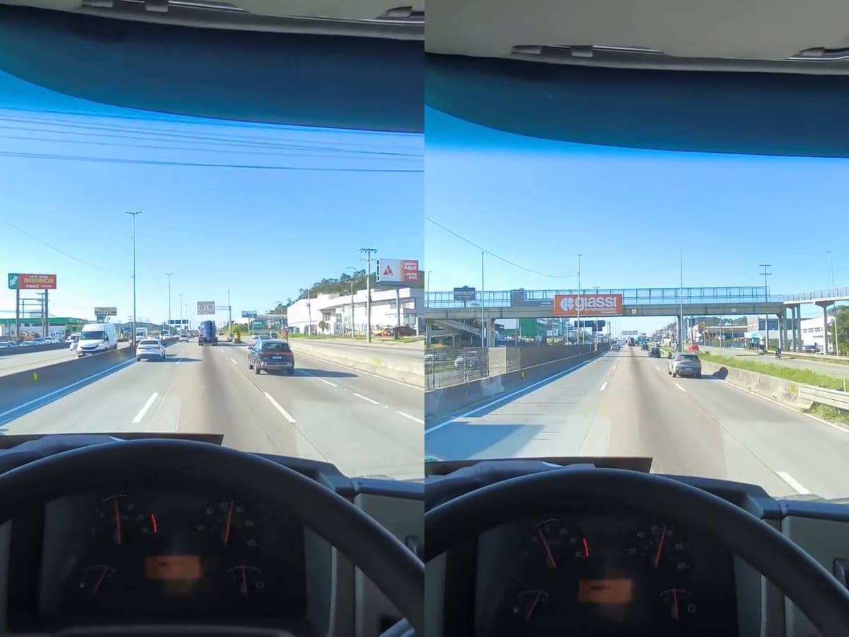 Caminhoneiro mineiro grava vídeo na Grande Florianópolis e provoca prefeito de BH: “aprende como faz”