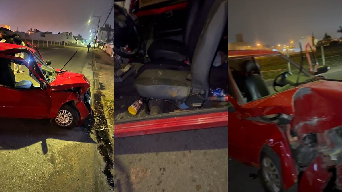 “Cheirinho gostoso”: motorista deixa banco do carro carimbado ao bater em poste em Tijucas