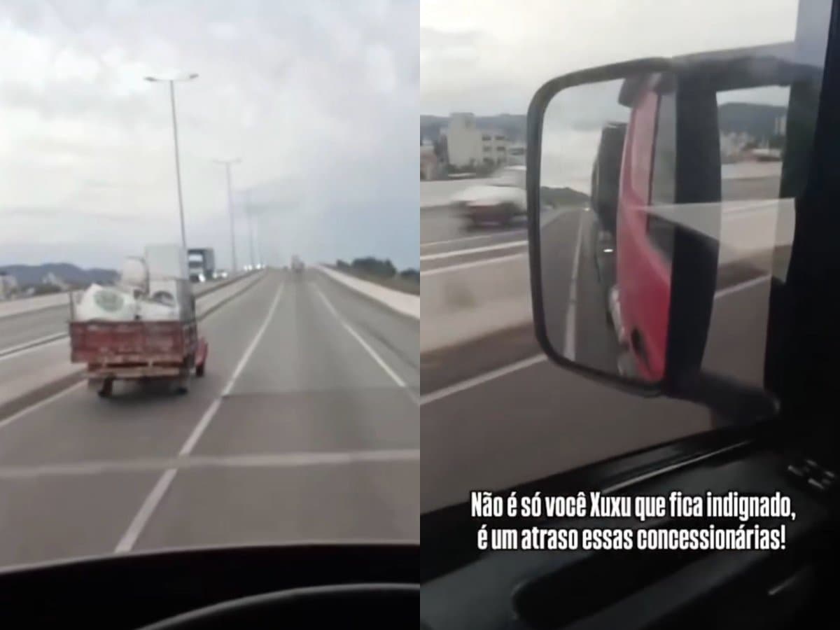 Desnível na ponte da BR-101 em Tijucas quebra caminhões e motoristas cobram solução