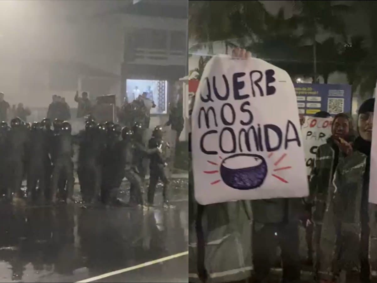 “Temos fome!”: Exército reprime manifestantes em simulação de desastre no Vale do Rio Tijucas