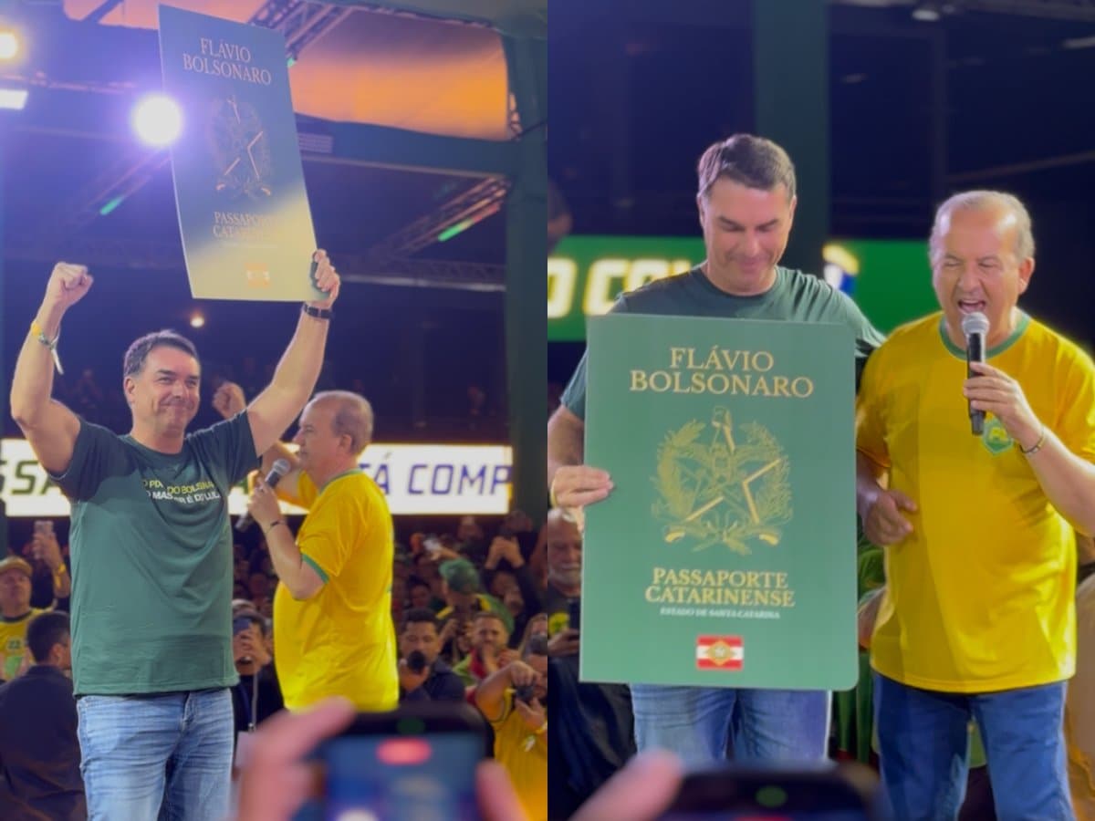 Jorginho dá “passaporte de Santa Catarina” para Flávio Bolsonaro: “vai entrar a hora que quiser”