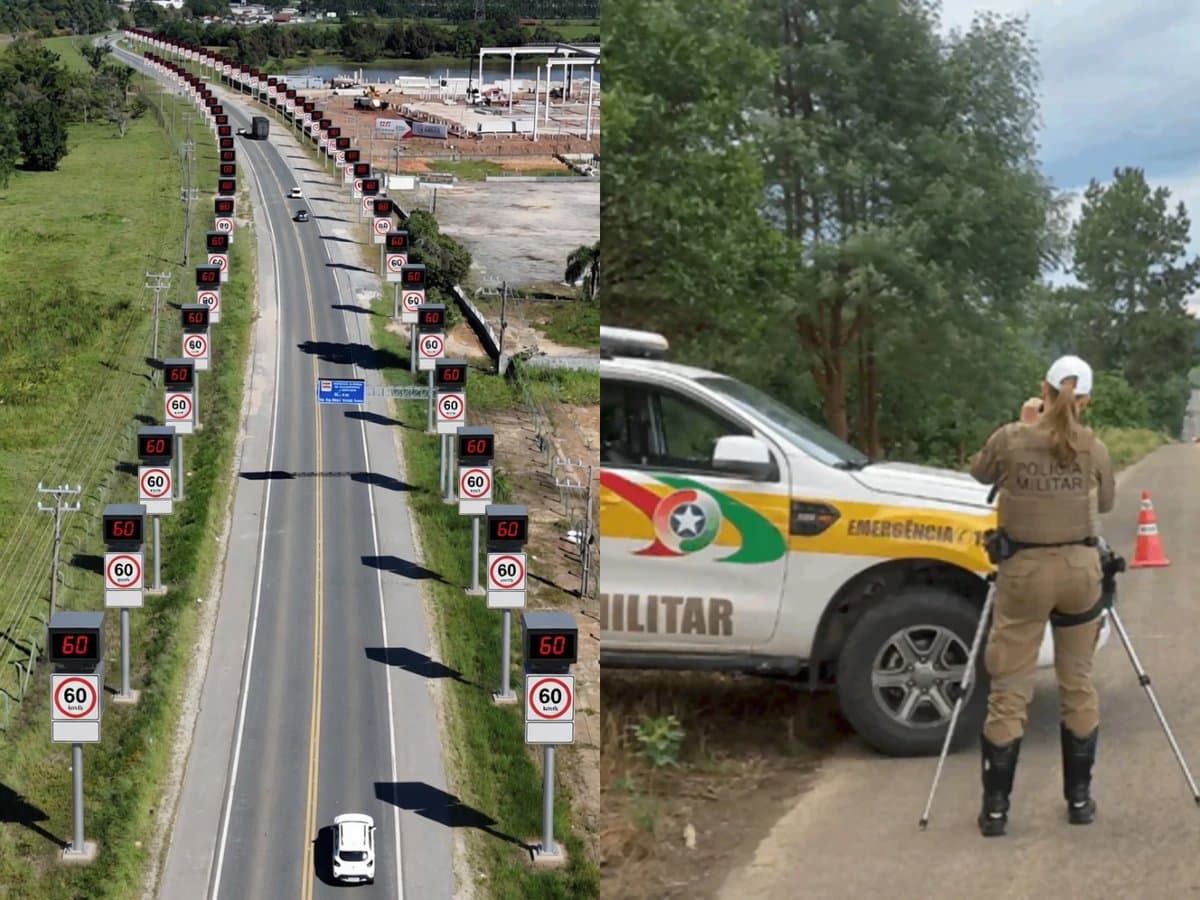 SC vai instalar 230 lombadas eletrônicas em 36 rodovias estaduais após 14 anos sem radares