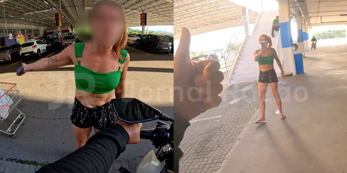 “Não levo!”: mototaxista cancela corrida após passageira aparecer com carrinho de compras em SC
