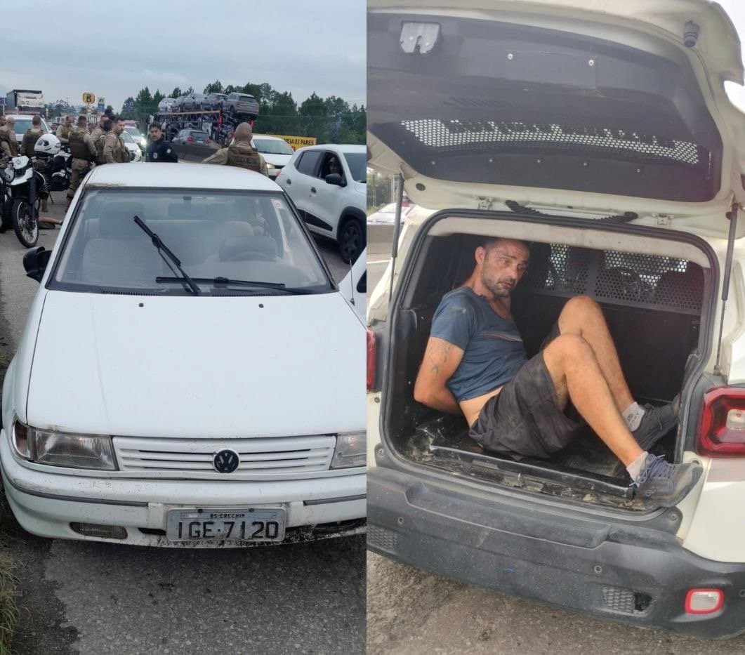 “Ativou o modo 5 estrelas”: perseguição em Itajaí termina em acidente na BR-101; VÍDEO