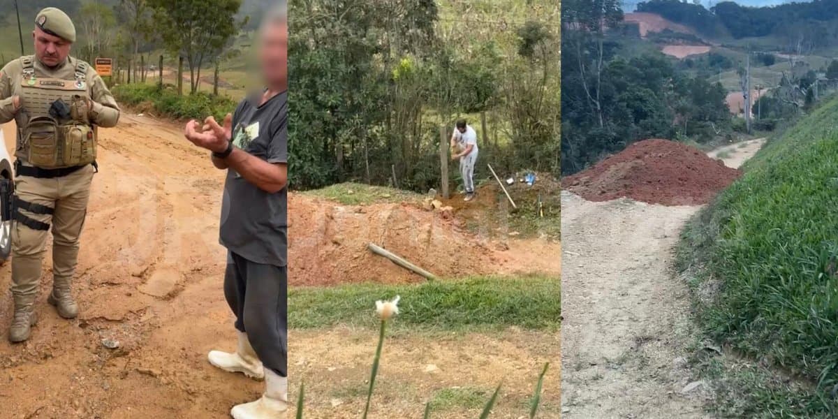 “Vamos ver quem passa!”: vizinho chama a PM após moradora bloquear passagem pelo terreno dela na Grande Florianópolis