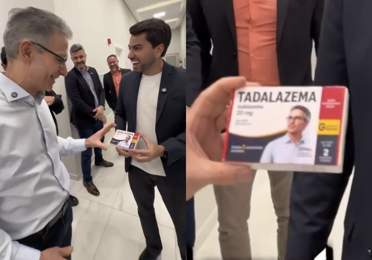 “Tadalazema”: pré-candidato à Presidência ganha presente em SC: “pra levantar o Brasil”