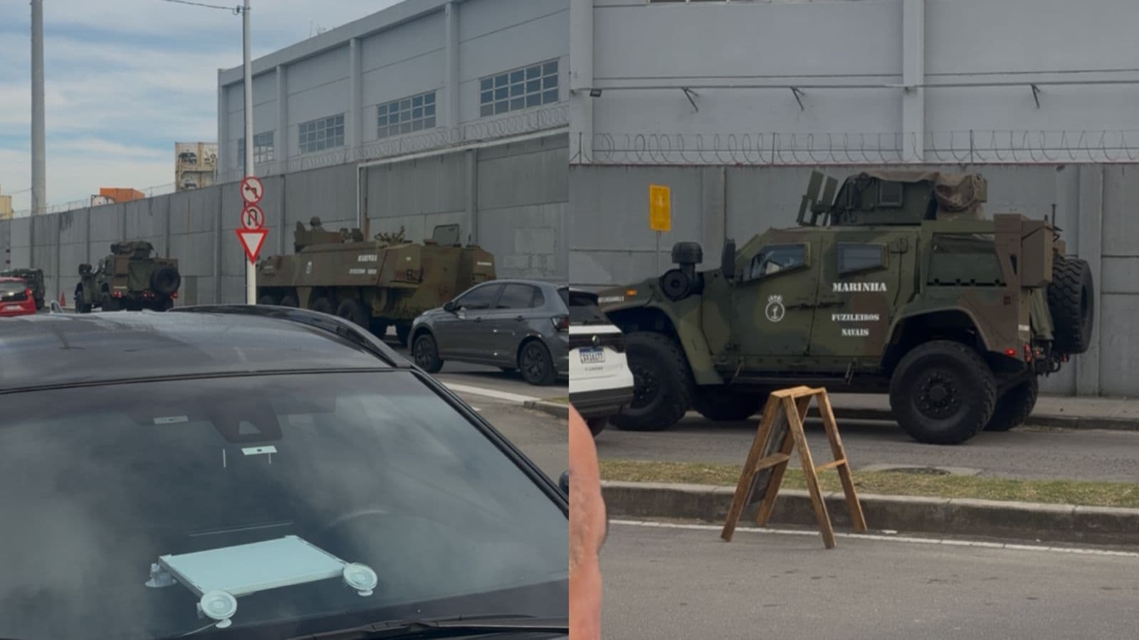 “Aparato de guerra” chama atenção em Itajaí antes da chegada do presidente Lula para evento nesta sexta-feira