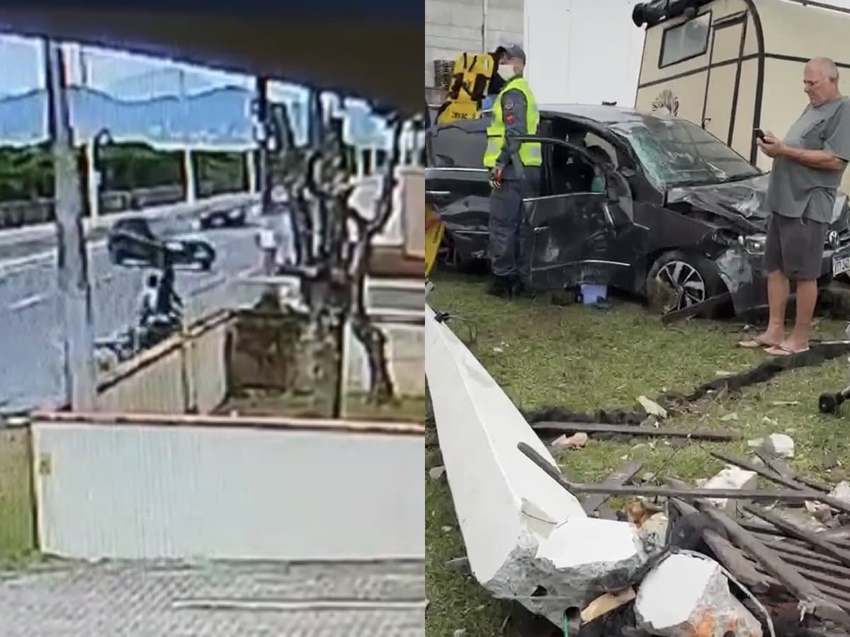 “Por pouco não foi tragédia”: câmera flagra carro desgovernado invadindo casa em Navegantes