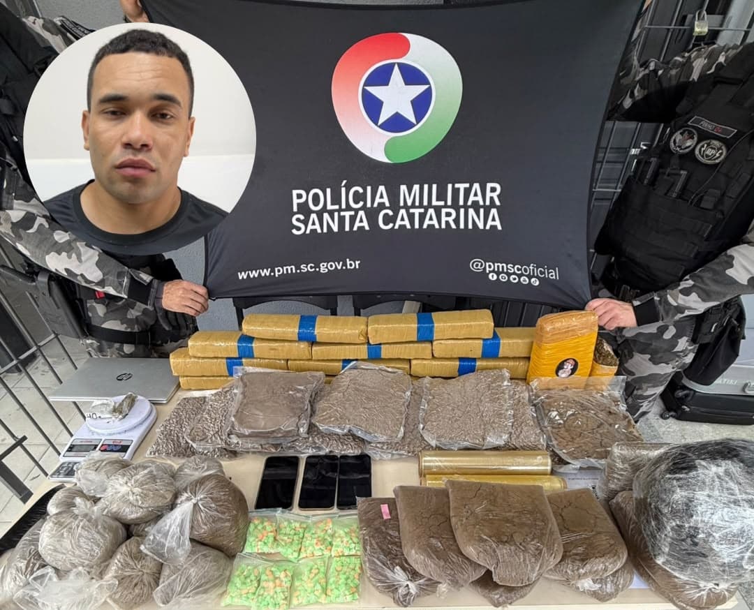 Operação do CHOQUE prende traficante da Bahia em Florianópolis com mais de R$ 750 mil em drogas