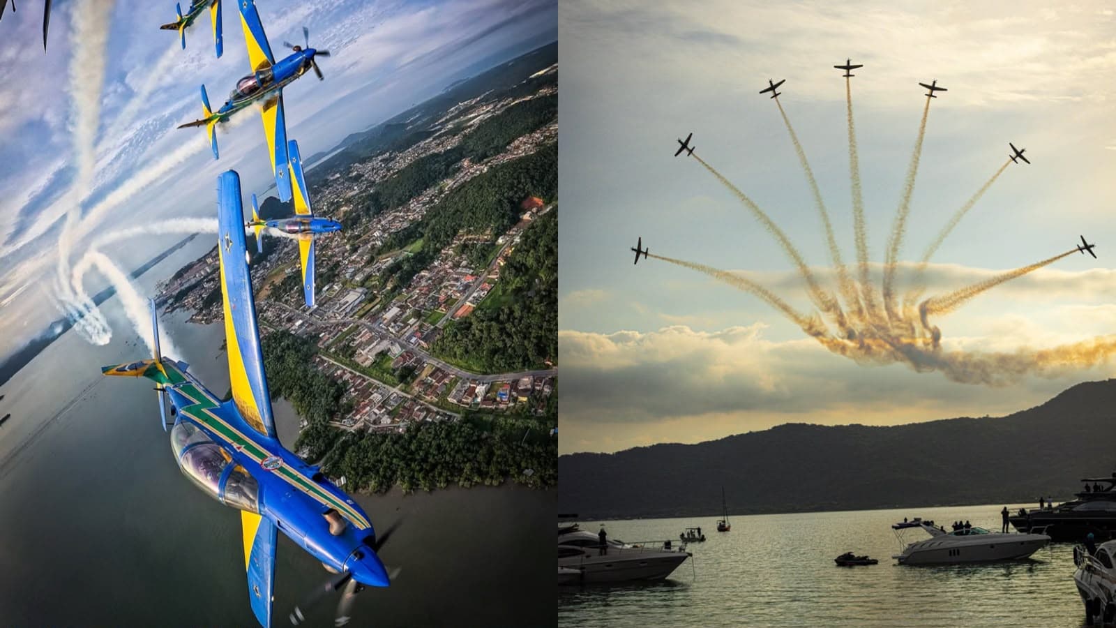 Esquadrilha da Fumaça chega a Florianópolis neste domingo com espetáculo na Beira-Mar Continental