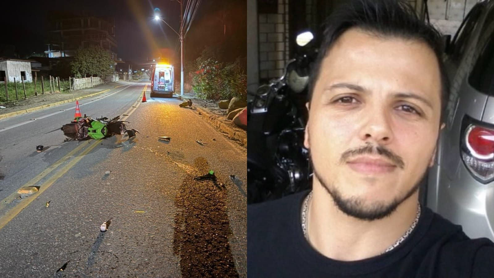 Identificado trabalhador de Porto Belo que morreu em acidente de moto na Santa Luzia