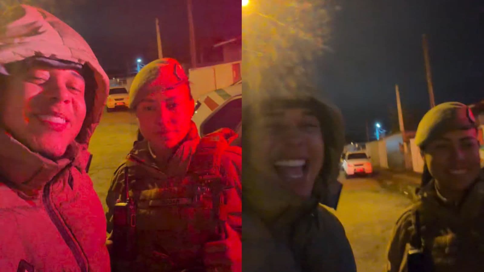 Jovem “serenateia” policial da PMSC com modão na Grande Florianópolis e a reação dela conquista as redes