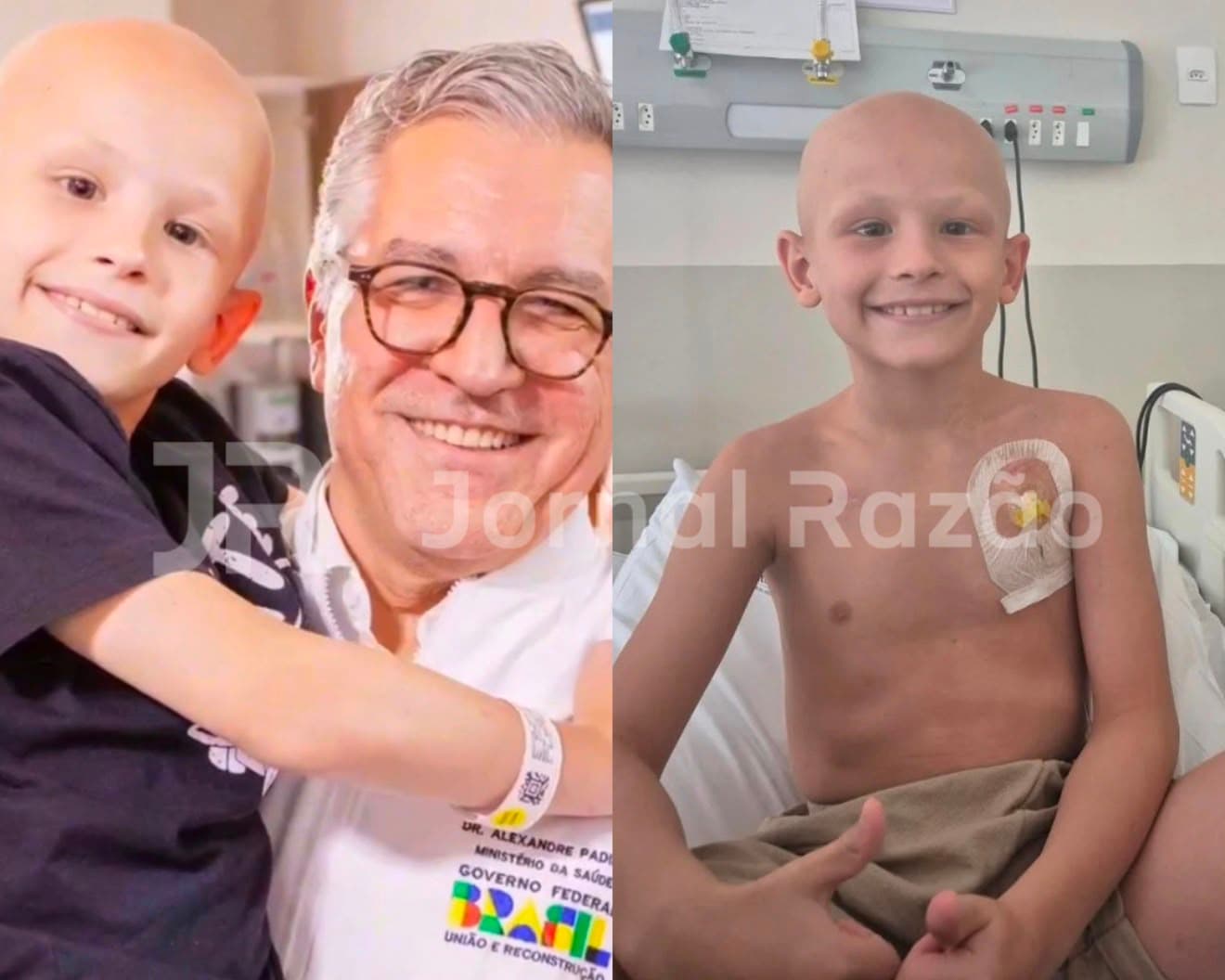 Usado para foto com ministro em SC, menino com câncer é abandonado em Portugal pelo governo Lula