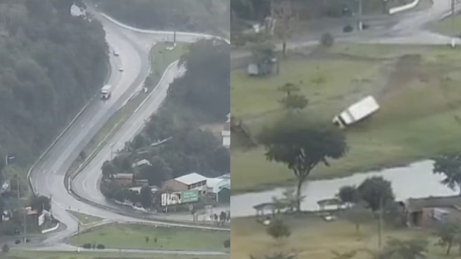 Motorista “bom de braço” faz manobra, evita tragédia e escapa com vida após acidente em SC