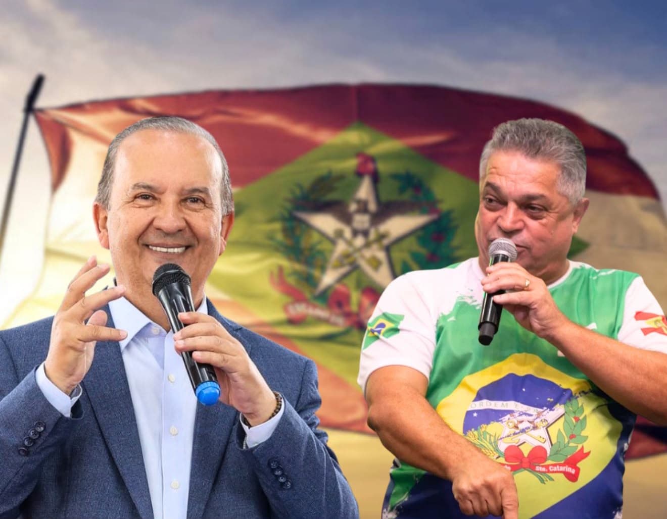 Pesquisa Neokemp em SC aponta Jorginho com 52,3% e João Rodrigues com 20,4%