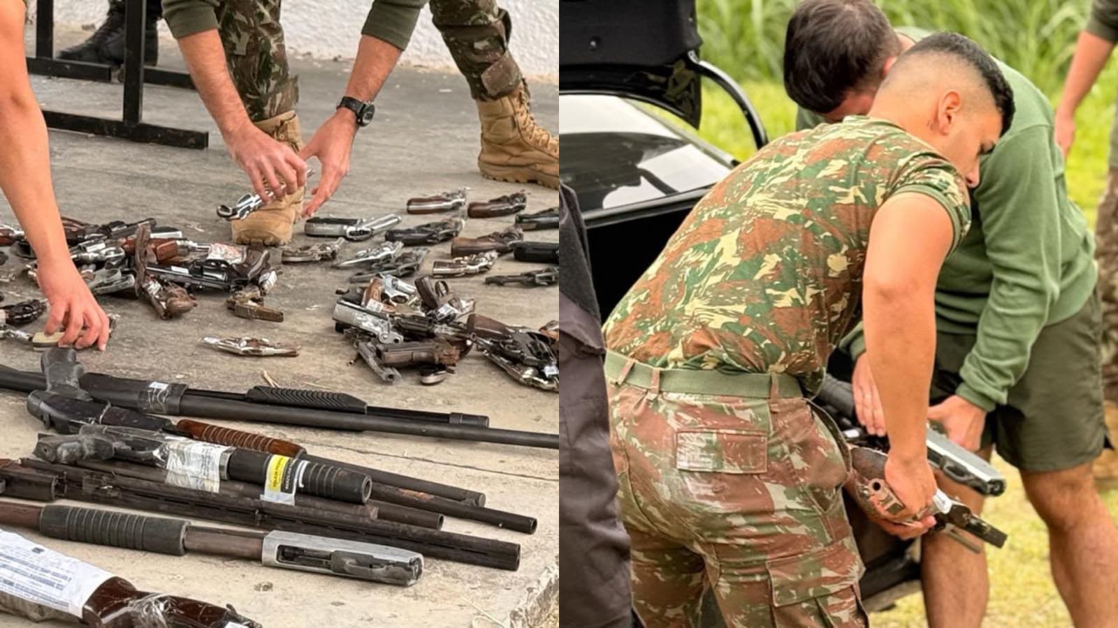 “Reduz a violência”, diz PF ao destruir 70 armas em Florianópolis e projetar mais 700 sob custódia em SC