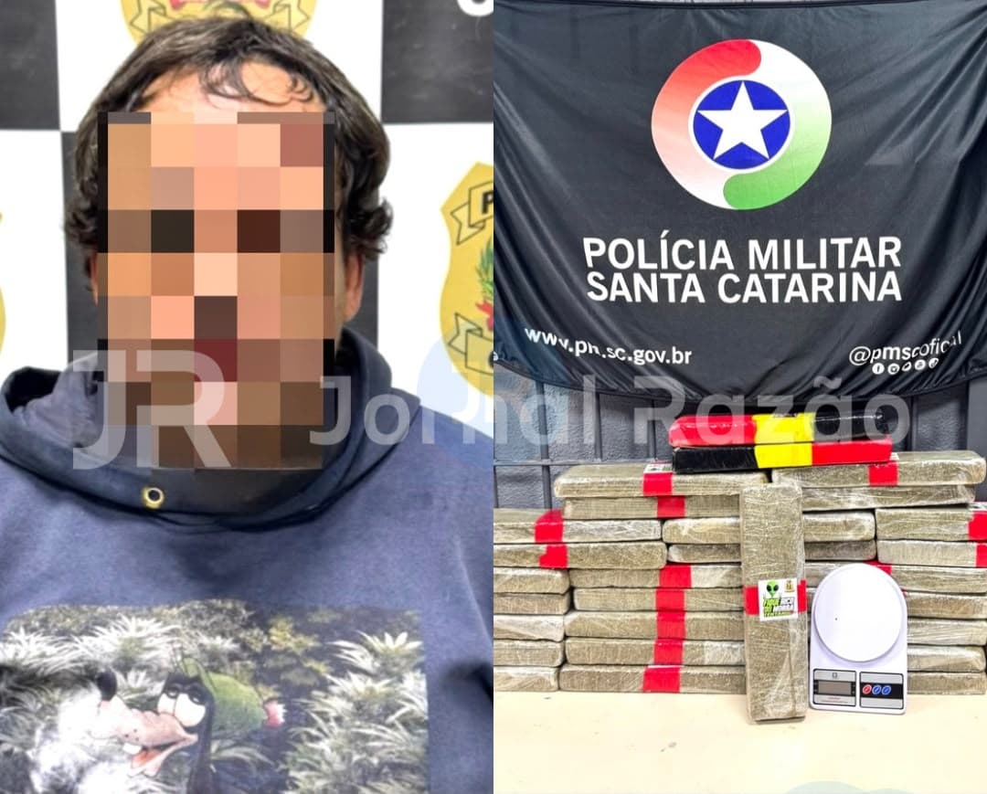 Preso com 30kg de maconha em Florianópolis é solto em menos de 24h: “tráfico privilegiado”